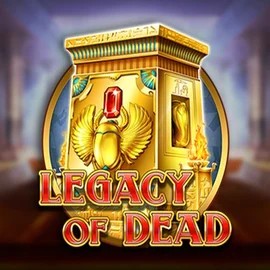 Slots logo of Legacy of Dead from Play'n GO at Ninlay Casino
